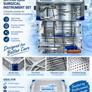 Small Fragment Orthopedic Surgical Instrument Set by Abu Amra Impex